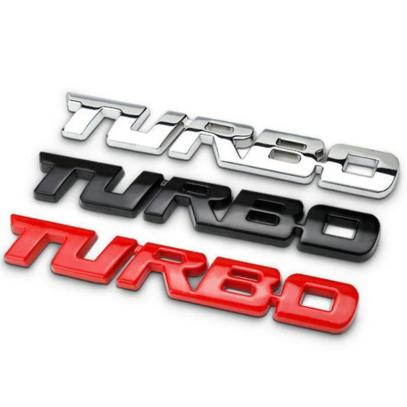 Adesivo para carro Turbo 3D