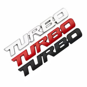 Adesivo para carro Turbo 3D