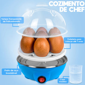 Cozedor de Ovos Portátil Elétrico Cozinha á Vapor